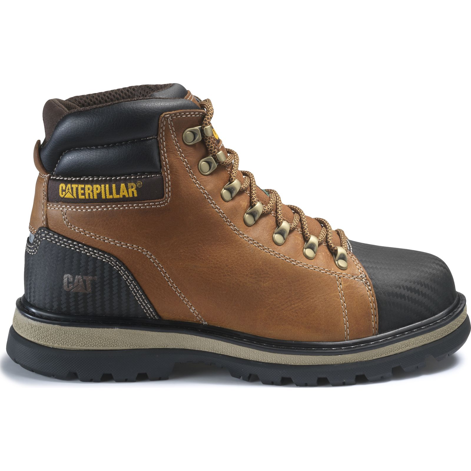 Caterpillar Shoes South Africa - Cat Men's Foxfield St Tx Csa Work Shoes Brown XE9268047